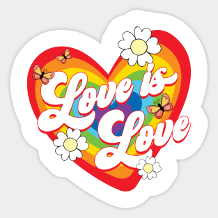 Love Is Love Gay Rainbow LGBT Gift For Men Women Lgbt Sticker